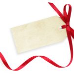 istock Blank Tag with Red Ribbon