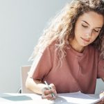Student Girl Writing